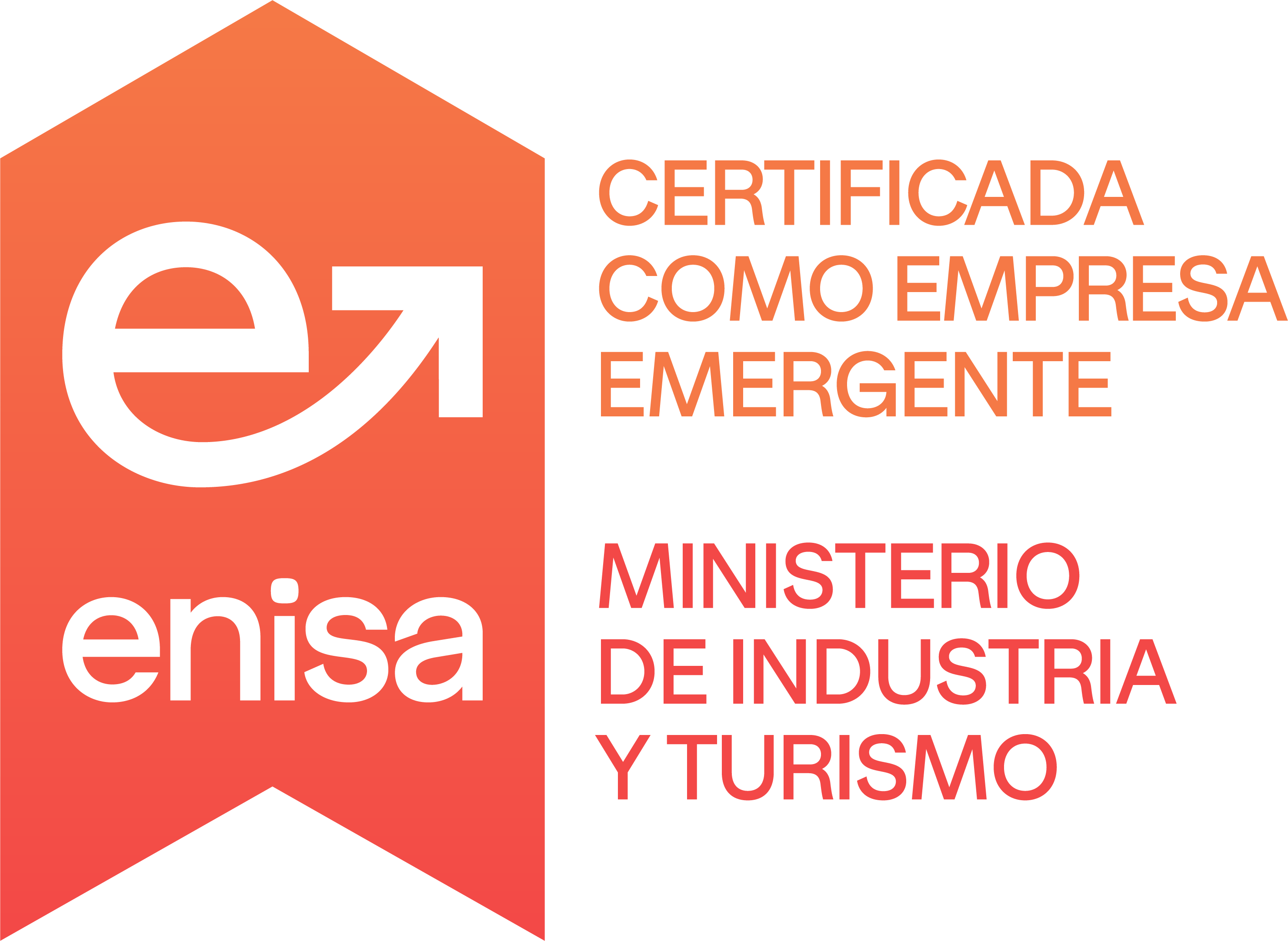 Empresa Emergente Innovadora Certificada por ENISA